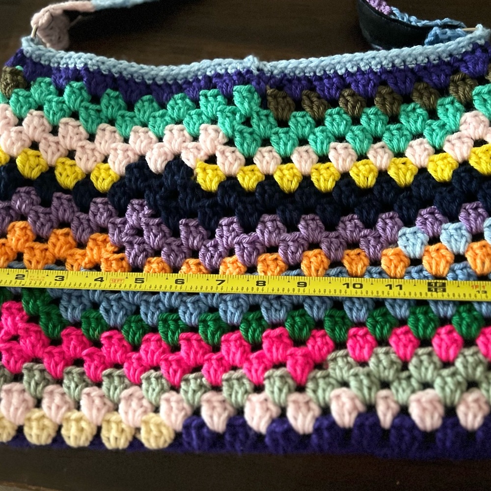 Colorful Crochet Shoulder Bag - Picture 5 of 7